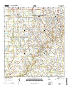 Lafayette Louisiana Current topographic map, 1:24000 scale, 7.5 X 7.5 Minute, Year 2015