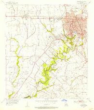 Lafayette Louisiana Historical topographic map, 1:24000 scale, 7.5 X 7.5 Minute, Year 1955