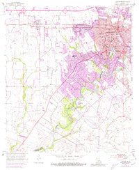 Lafayette Louisiana Historical topographic map, 1:24000 scale, 7.5 X 7.5 Minute, Year 1955