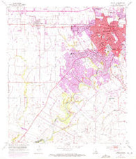 Lafayette Louisiana Historical topographic map, 1:24000 scale, 7.5 X 7.5 Minute, Year 1955