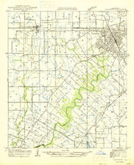 Lafayette Louisiana Historical topographic map, 1:31680 scale, 7.5 X 7.5 Minute, Year 1946