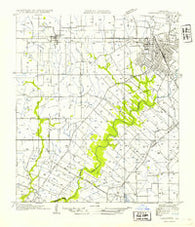 Lafayette Louisiana Historical topographic map, 1:31680 scale, 7.5 X 7.5 Minute, Year 1954