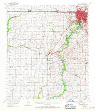Lafayette Louisiana Historical topographic map, 1:62500 scale, 15 X 15 Minute, Year 1955