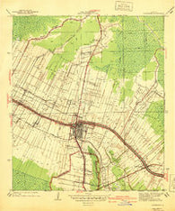 Lafourche Louisiana Historical topographic map, 1:31680 scale, 7.5 X 7.5 Minute, Year 1940