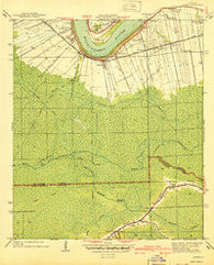 Lagan Louisiana Historical topographic map, 1:31680 scale, 7.5 X 7.5 Minute, Year 1940