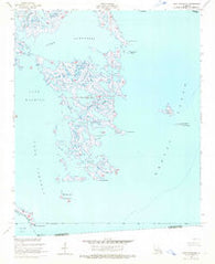 Lake Athanasio Louisiana Historical topographic map, 1:24000 scale, 7.5 X 7.5 Minute, Year 1955