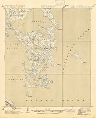 Lake Athanasio Louisiana Historical topographic map, 1:31680 scale, 7.5 X 7.5 Minute, Year 1947