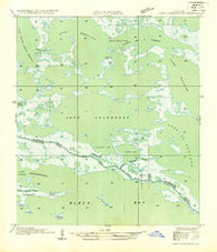 Lake Calebasse Louisiana Historical topographic map, 1:31680 scale, 7.5 X 7.5 Minute, Year 1935