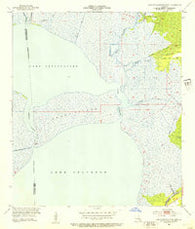 Lake Cataouatche East Louisiana Historical topographic map, 1:24000 scale, 7.5 X 7.5 Minute, Year 1952