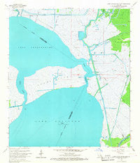 Lake Cataouatche East Louisiana Historical topographic map, 1:24000 scale, 7.5 X 7.5 Minute, Year 1966