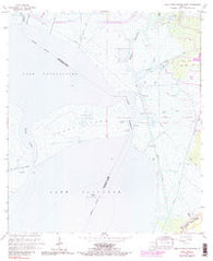 Lake Cataouatche East Louisiana Historical topographic map, 1:24000 scale, 7.5 X 7.5 Minute, Year 1966
