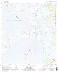 Lake Cataouatche East Louisiana Historical topographic map, 1:24000 scale, 7.5 X 7.5 Minute, Year 1966