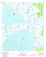 Lake Cataouatche East Louisiana Historical topographic map, 1:24000 scale, 7.5 X 7.5 Minute, Year 1966