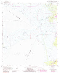 Lake Cataouatche East Louisiana Historical topographic map, 1:24000 scale, 7.5 X 7.5 Minute, Year 1966