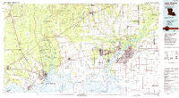 Lake Charles Louisiana Historical topographic map, 1:100000 scale, 30 X 60 Minute, Year 1986