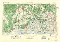 Lake Charles Louisiana Historical topographic map, 1:250000 scale, 1 X 2 Degree, Year 1952