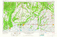 Lake Charles Louisiana Historical topographic map, 1:250000 scale, 1 X 2 Degree, Year 1954