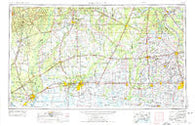 Lake Charles Louisiana Historical topographic map, 1:250000 scale, 1 X 2 Degree, Year 1954