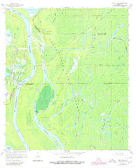 Lake Chicot Louisiana Historical topographic map, 1:24000 scale, 7.5 X 7.5 Minute, Year 1970
