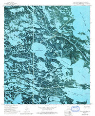 Lake Cuatro Caballo Louisiana Historical topographic map, 1:24000 scale, 7.5 X 7.5 Minute, Year 1973