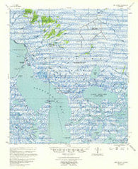 Lake Decade Louisiana Historical topographic map, 1:62500 scale, 15 X 15 Minute, Year 1957