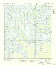 Lake Eloi Louisiana Historical topographic map, 1:31680 scale, 7.5 X 7.5 Minute, Year 1954