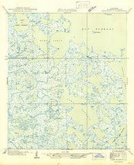 Lake Eugenie Louisiana Historical topographic map, 1:31680 scale, 7.5 X 7.5 Minute, Year 1946
