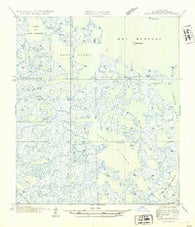 Lake Eugenie Louisiana Historical topographic map, 1:31680 scale, 7.5 X 7.5 Minute, Year 1954