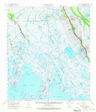 Lake Felicity Louisiana Historical topographic map, 1:62500 scale, 15 X 15 Minute, Year 1964