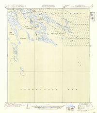 Lake La Graisse Louisiana Historical topographic map, 1:31680 scale, 7.5 X 7.5 Minute, Year 1945