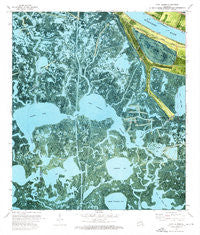 Lake Laurier Louisiana Historical topographic map, 1:24000 scale, 7.5 X 7.5 Minute, Year 1973