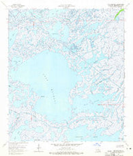 Lake Mechant Louisiana Historical topographic map, 1:24000 scale, 7.5 X 7.5 Minute, Year 1964