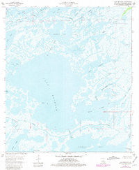 Lake Mechant Louisiana Historical topographic map, 1:24000 scale, 7.5 X 7.5 Minute, Year 1964