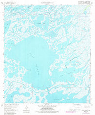 Lake Mechant Louisiana Historical topographic map, 1:24000 scale, 7.5 X 7.5 Minute, Year 1964