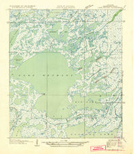 Lake Mechant Louisiana Historical topographic map, 1:31680 scale, 7.5 X 7.5 Minute, Year 1935