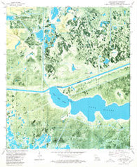 Lake Misere Louisiana Historical topographic map, 1:24000 scale, 7.5 X 7.5 Minute, Year 1980