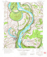 Lake Providence Mississippi Historical topographic map, 1:62500 scale, 15 X 15 Minute, Year 1972