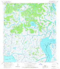 Lake Salve Louisiana Historical topographic map, 1:24000 scale, 7.5 X 7.5 Minute, Year 1966