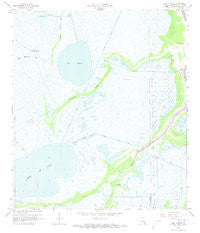 Lake Theriot Louisiana Historical topographic map, 1:24000 scale, 7.5 X 7.5 Minute, Year 1964