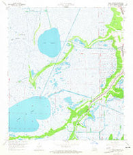 Lake Theriot Louisiana Historical topographic map, 1:24000 scale, 7.5 X 7.5 Minute, Year 1964