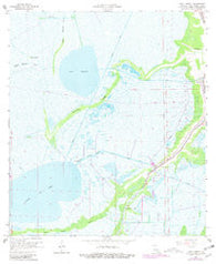 Lake Theriot Louisiana Historical topographic map, 1:24000 scale, 7.5 X 7.5 Minute, Year 1964