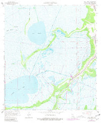 Lake Theriot Louisiana Historical topographic map, 1:24000 scale, 7.5 X 7.5 Minute, Year 1964