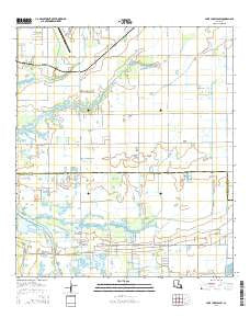 Lake Charles SW Louisiana Current topographic map, 1:24000 scale, 7.5 X 7.5 Minute, Year 2015