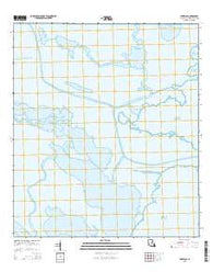 Lake Eloi Louisiana Current topographic map, 1:24000 scale, 7.5 X 7.5 Minute, Year 2015