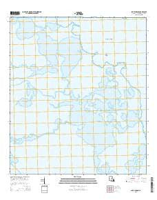 Lake Eugenie Louisiana Current topographic map, 1:24000 scale, 7.5 X 7.5 Minute, Year 2015