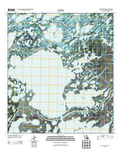 Lake Mechant Louisiana Historical topographic map, 1:24000 scale, 7.5 X 7.5 Minute, Year 2012