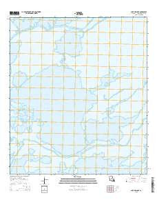 Lake Mechant Louisiana Current topographic map, 1:24000 scale, 7.5 X 7.5 Minute, Year 2015