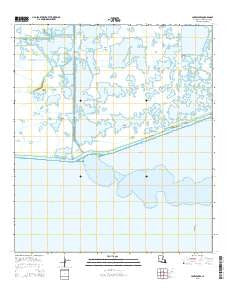Lake Misere Louisiana Current topographic map, 1:24000 scale, 7.5 X 7.5 Minute, Year 2015