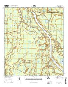 Lake Mongoulois Louisiana Current topographic map, 1:24000 scale, 7.5 X 7.5 Minute, Year 2015