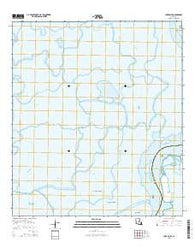 Lake Salve Louisiana Current topographic map, 1:24000 scale, 7.5 X 7.5 Minute, Year 2015